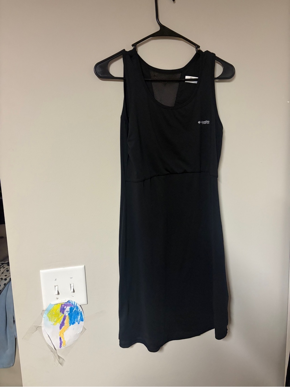 Columbia Black Athletic Tank Mini Dress Size Small Ladies Gorpcore GUC